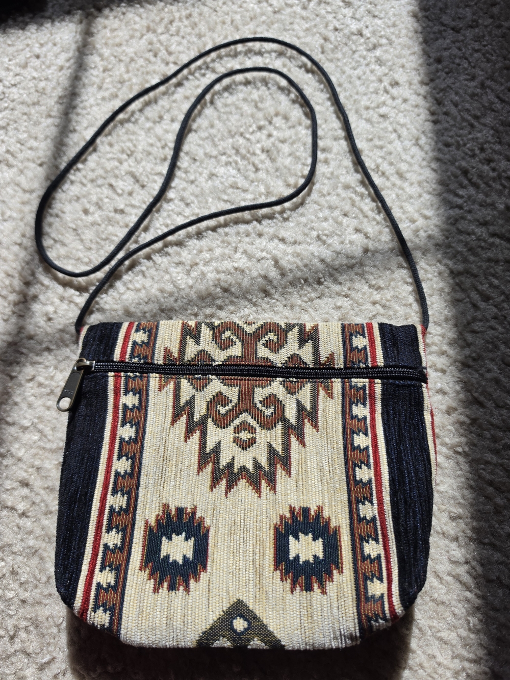 My Maine Bag Woven Crossbody Purse Southwestern Print